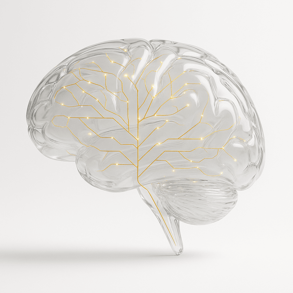 The Transparent Glass Brain